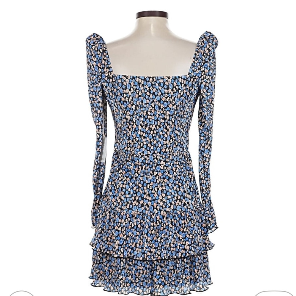 SAYLOR Temporly Blue Floral Long Sleeve Dress Size S - Picture 5 of 6